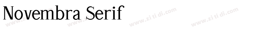 Novembra Serif 作者字体转换